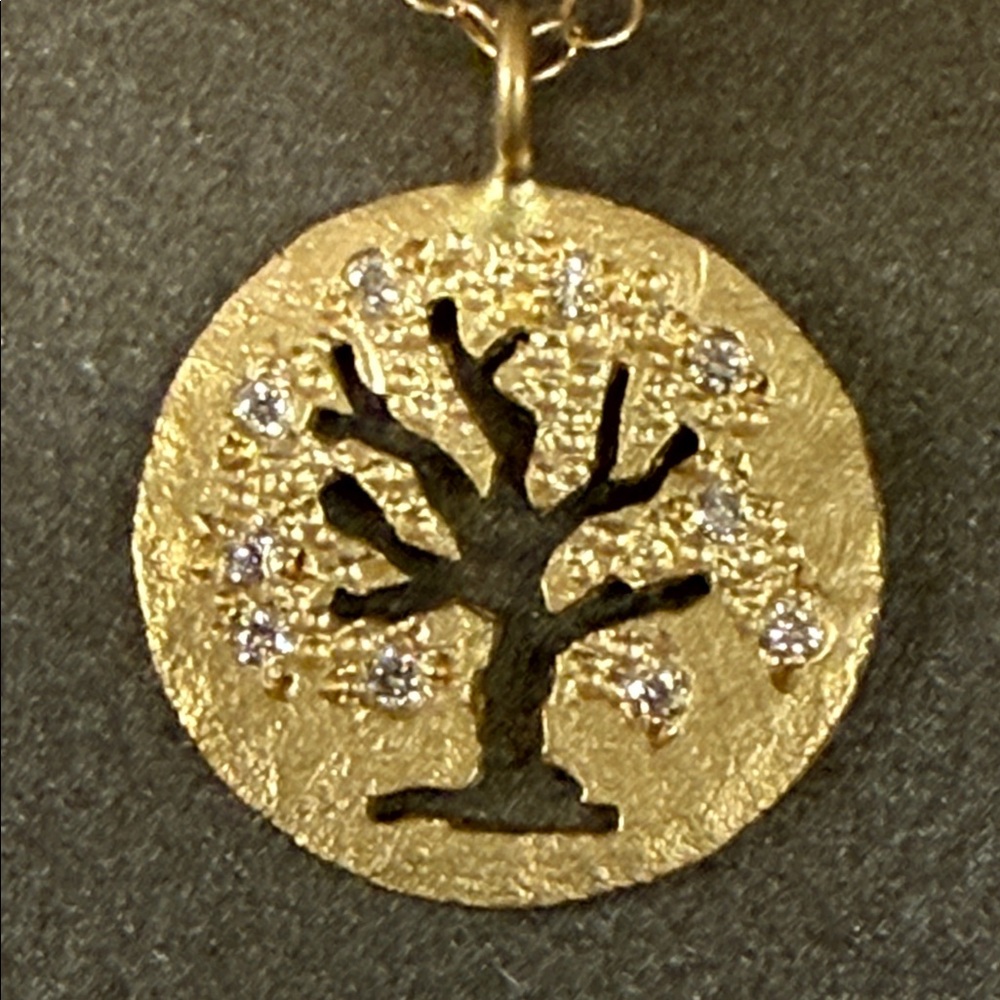 Victoria Cunningham “Arbit Vitae gold diamond necklace”. NWT from Sundance. - Picture 2 of 7